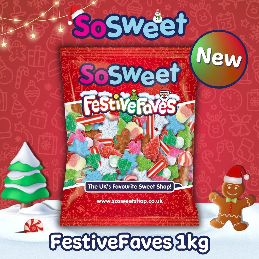 SoSweet Festive Faves Christmas Sweet Mix Bag 1kg