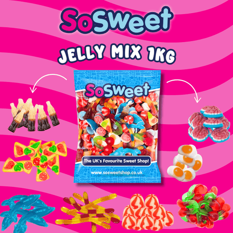 1kg Sweets: 2 SoSweet Pick 'n' Mix Bags (Fizzy/Jelly) ā 2kg for Ā£15