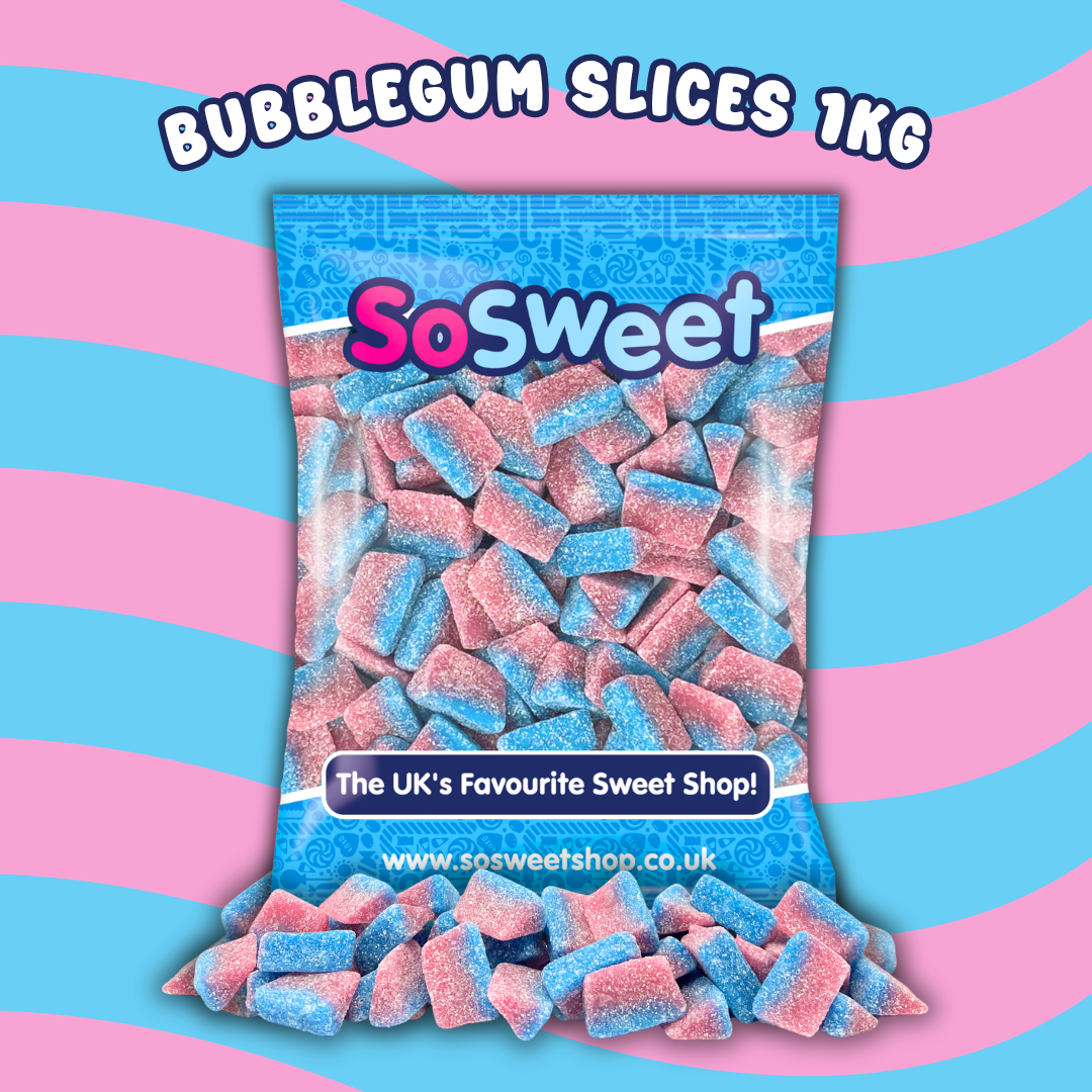 SoSweet Bubblegum Slices Bag 1kg