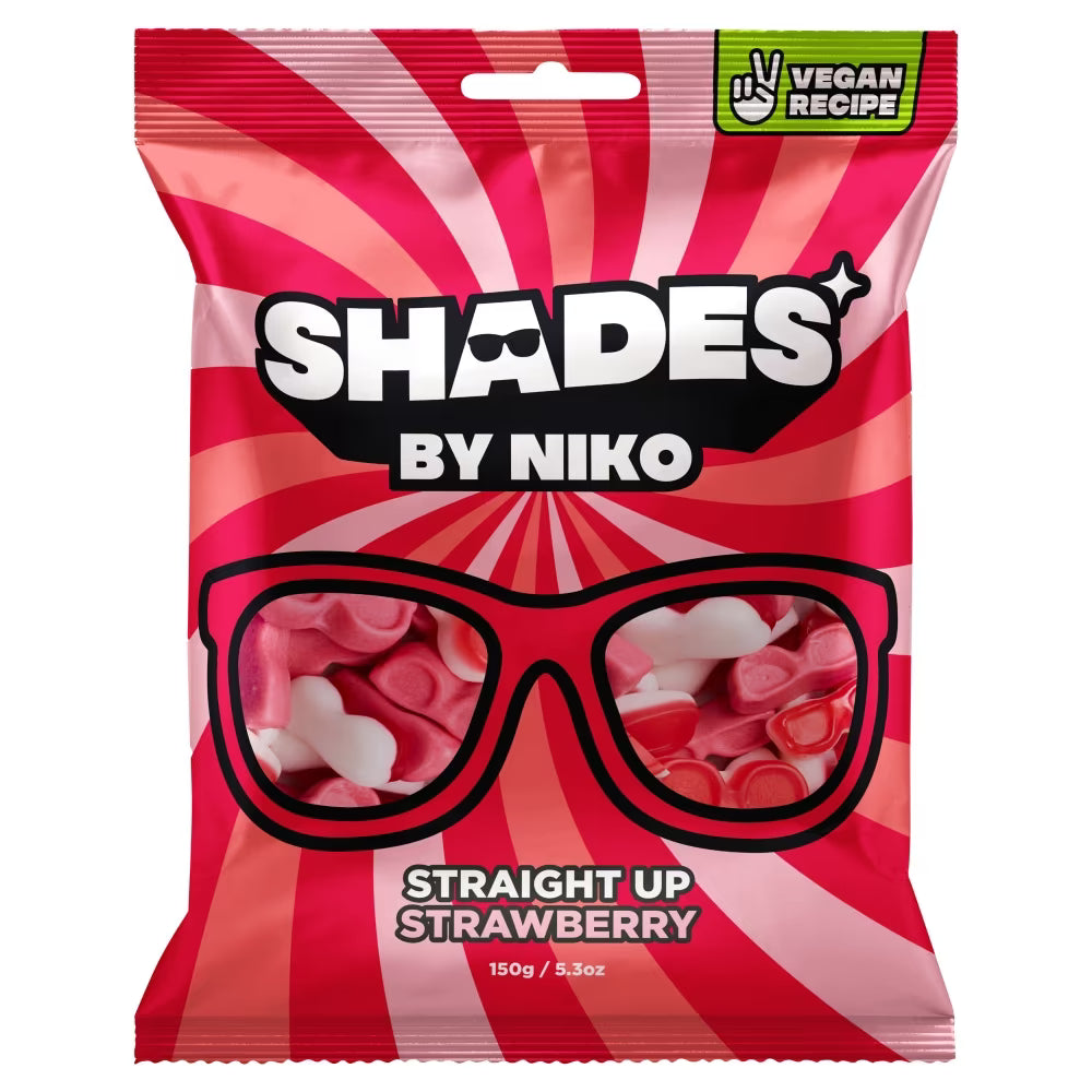 Shades By Niko Straight Up Strawberry Flavour Peg Bag 150g
