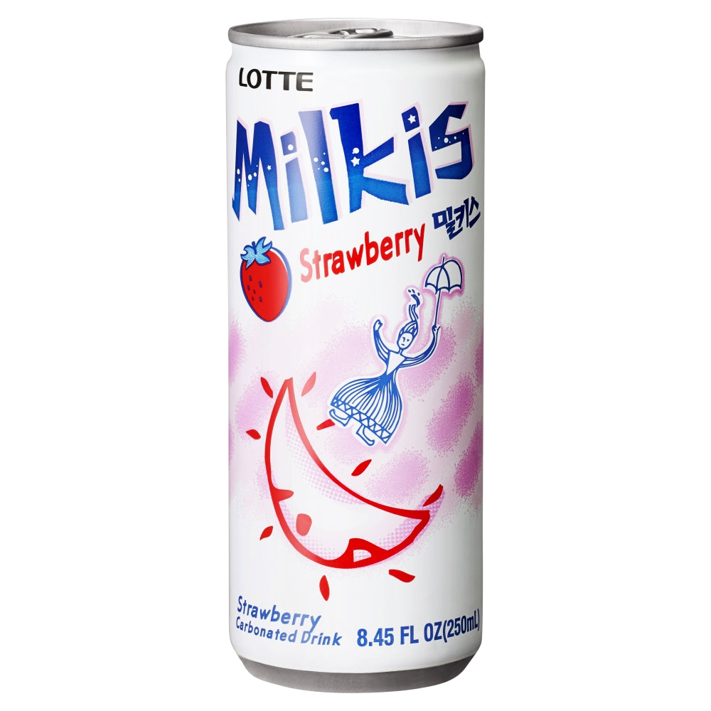 Milkis Strawberry Korean Cream Soda Can 250ml