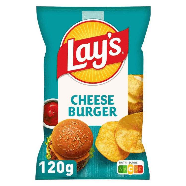 Lays Cheeseburger Crips Bag 120g EU