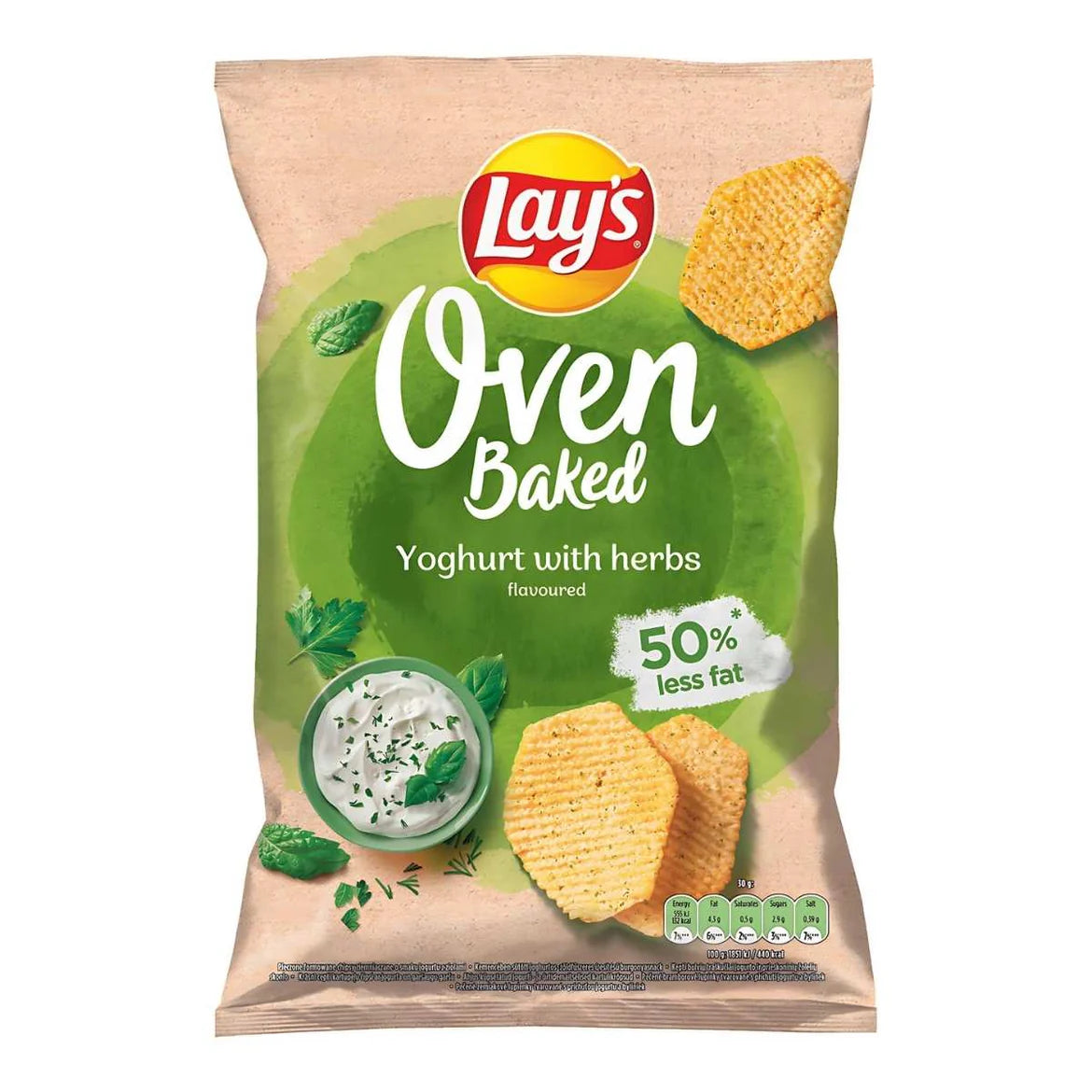 Lays Oven Baked Yogurt with Herbs (110g)