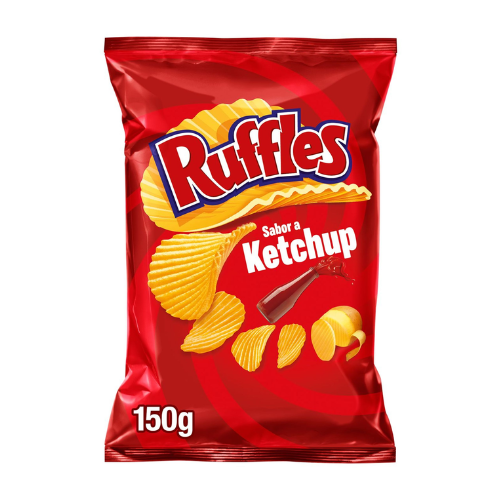 Ruffles Ketchup Crisps Bag 150g Spain