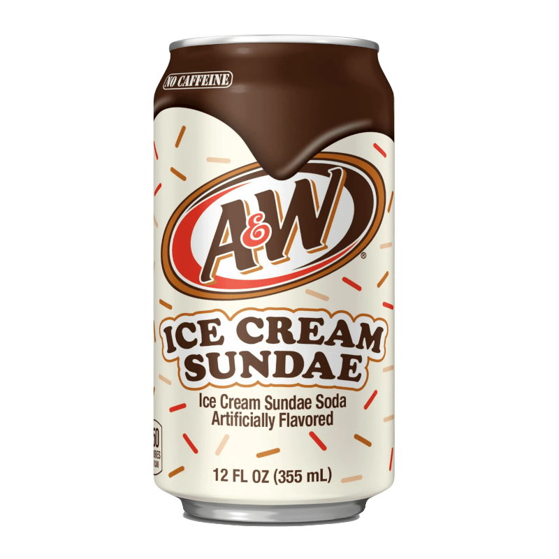 A&W Ice Cream Sundae Soda Can 355ml USA