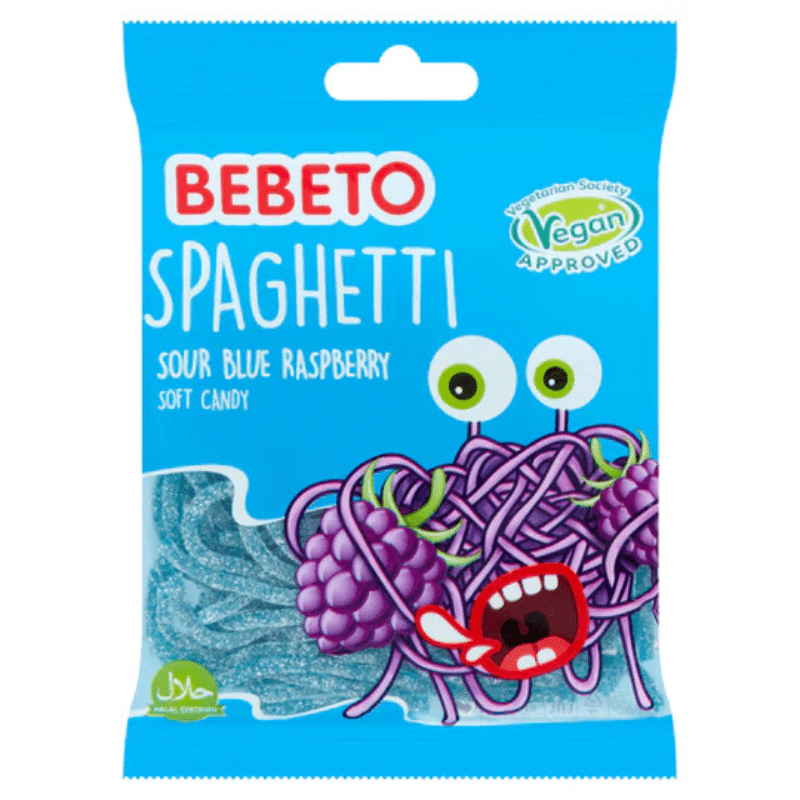 Bebeto Bag Fizzy Blue Raspberry Spaghetti (70g) PMP 50p