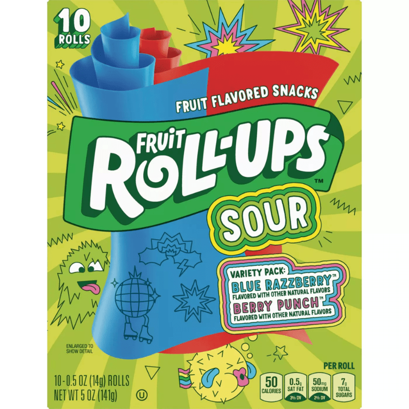 Betty Crocker Fruit Roll Ups Sour (141g)