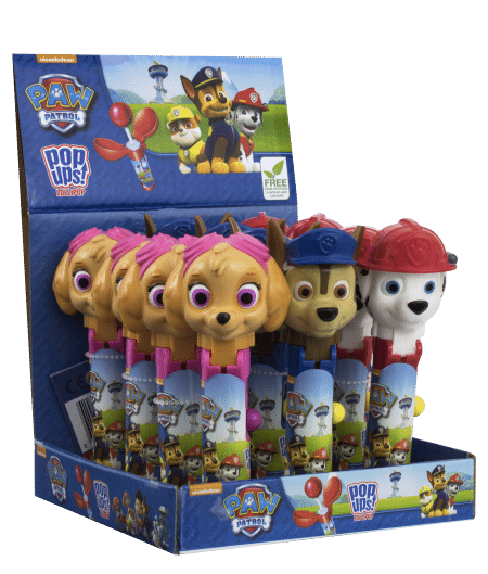 Bip Paw Patrol Pop Ups Lollipop Assorted Character (10g)