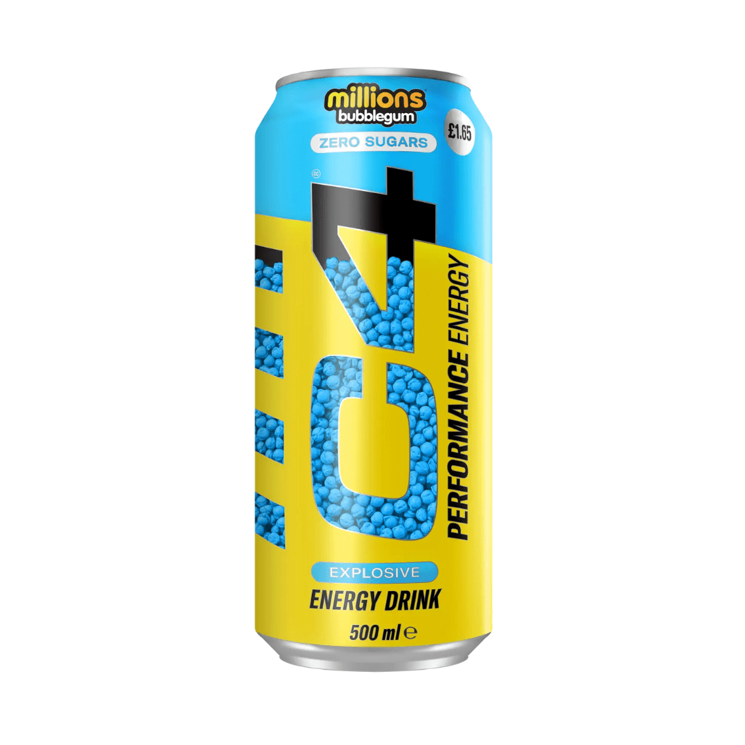 C4 Energy Millions Bubblegum Zero Sugar Can 500ml PMP £1.65