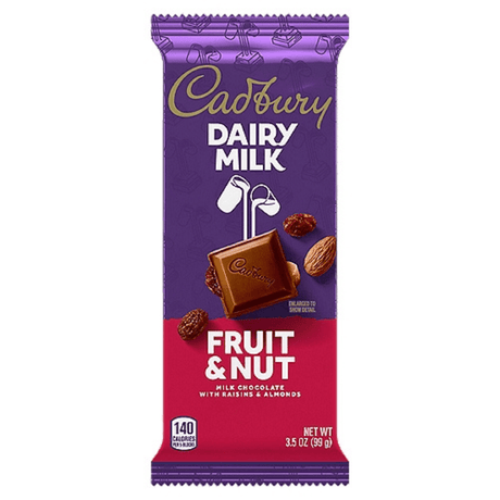 Cadbury Dairy Milk Fruit & Nut (99g) (USA)