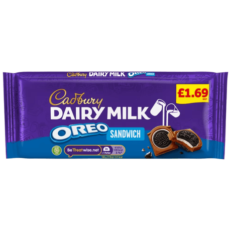 Cadbury Dairy Milk Oreo Sandwich Chocolate Bar (96g) £1.69 PMP