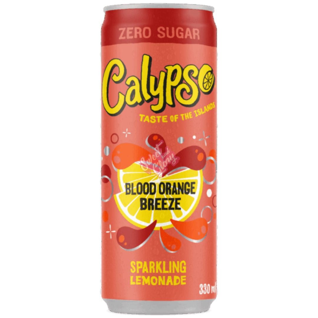 Calypso Sparkling Lemonade Blood Orange 330ml Can Zero Sugar USA