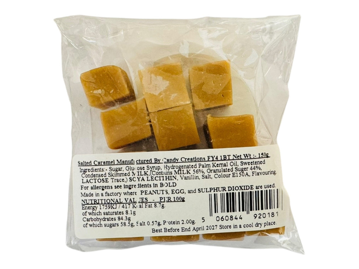 Candy Creations Salted Caramel Fudge Bag 150g