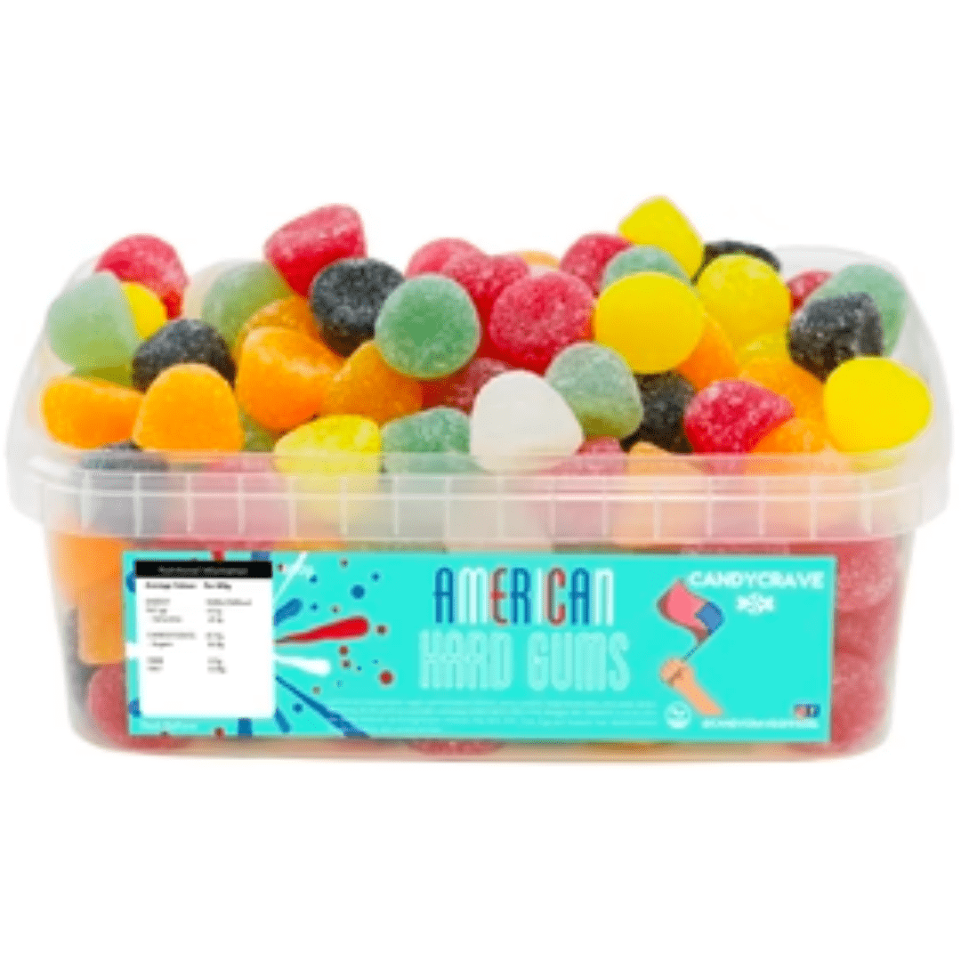 Candycrave American Hard Gums Tub (600g)