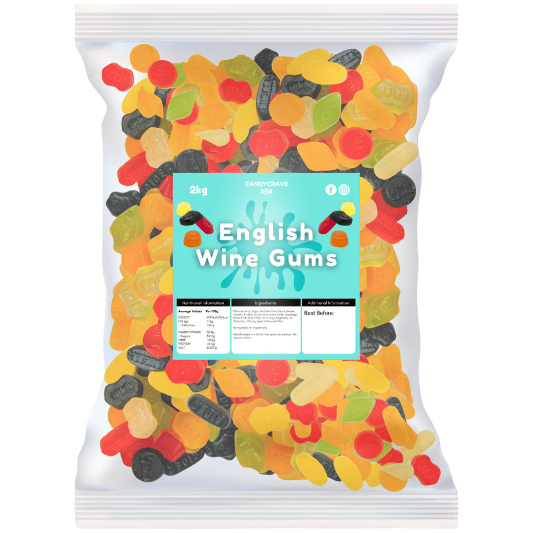 Candycrave English Wine Gums (2kg)