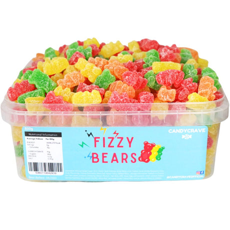 Candycrave Fizzy Bears Tub (600g)