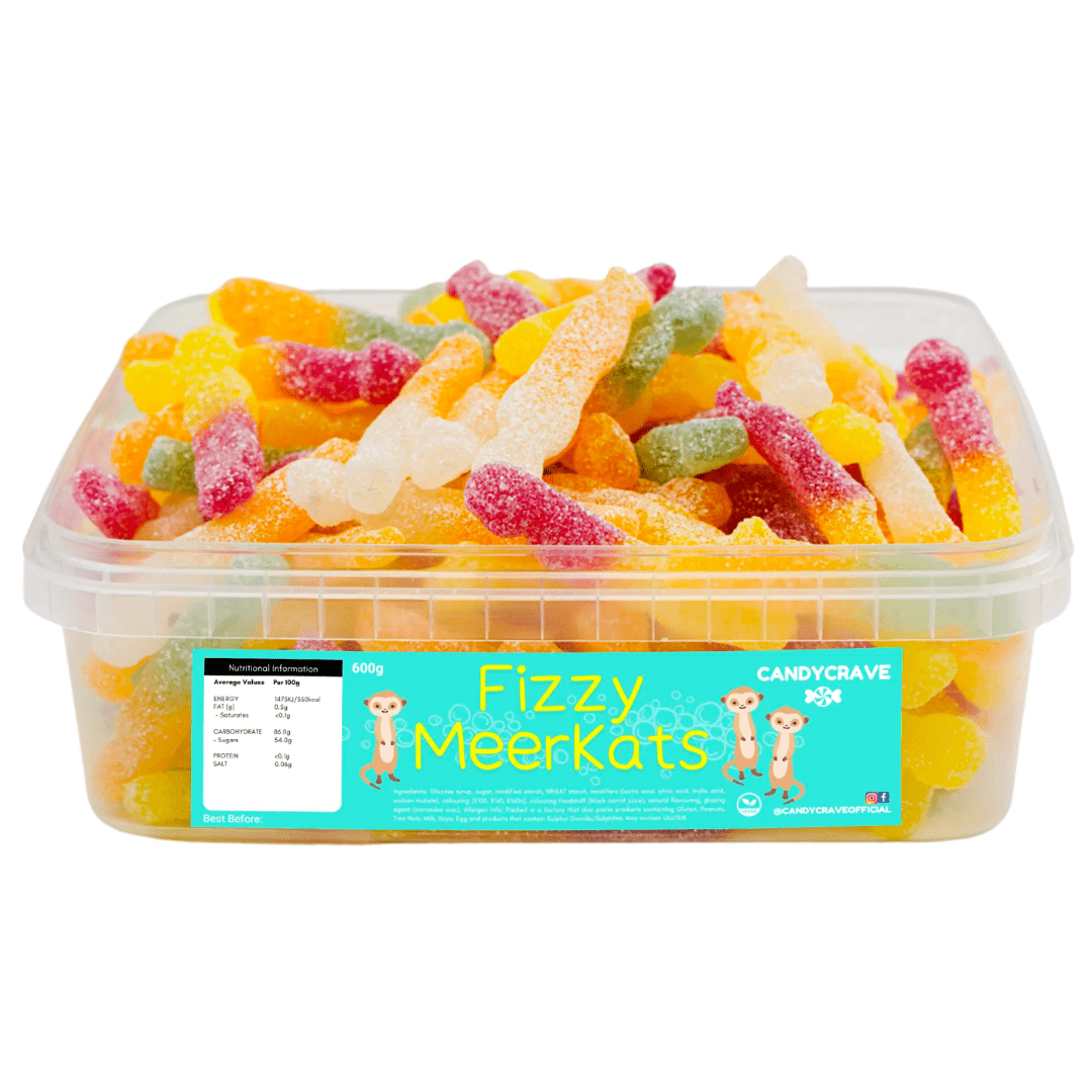 Candycrave Fizzy Meerkats Tub (600g)