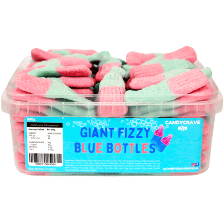 Candycrave Giant Fizzy Bubblegum Bottles Tub (600g)