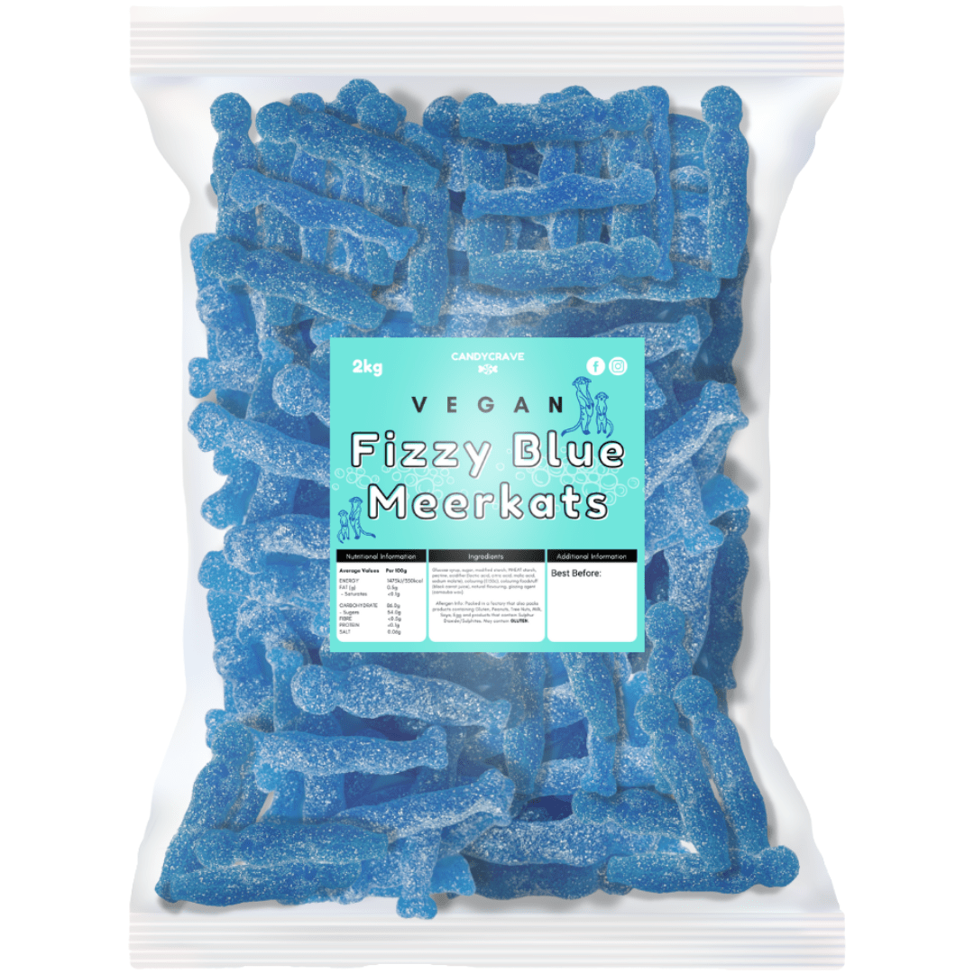 Candycrave Vegan Fizzy Blue Meerkats (2kg)