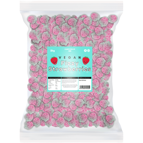 Candycrave Vegan Fizzy Strawberries (2kg)