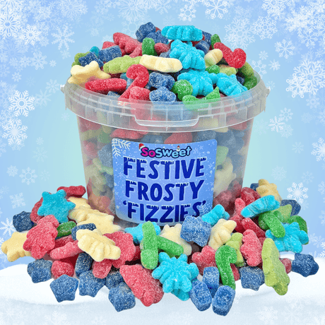 Christmas Pick'n'Mix 'Festive Frosty Fizzies' Sweets Bucket (2kg)