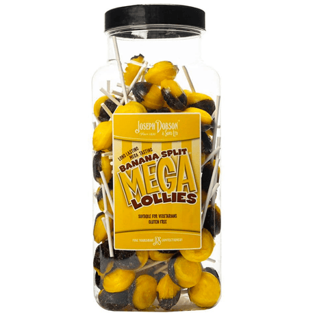 Dobsons Banana Split Mega Lollies Jar (1.9kg)