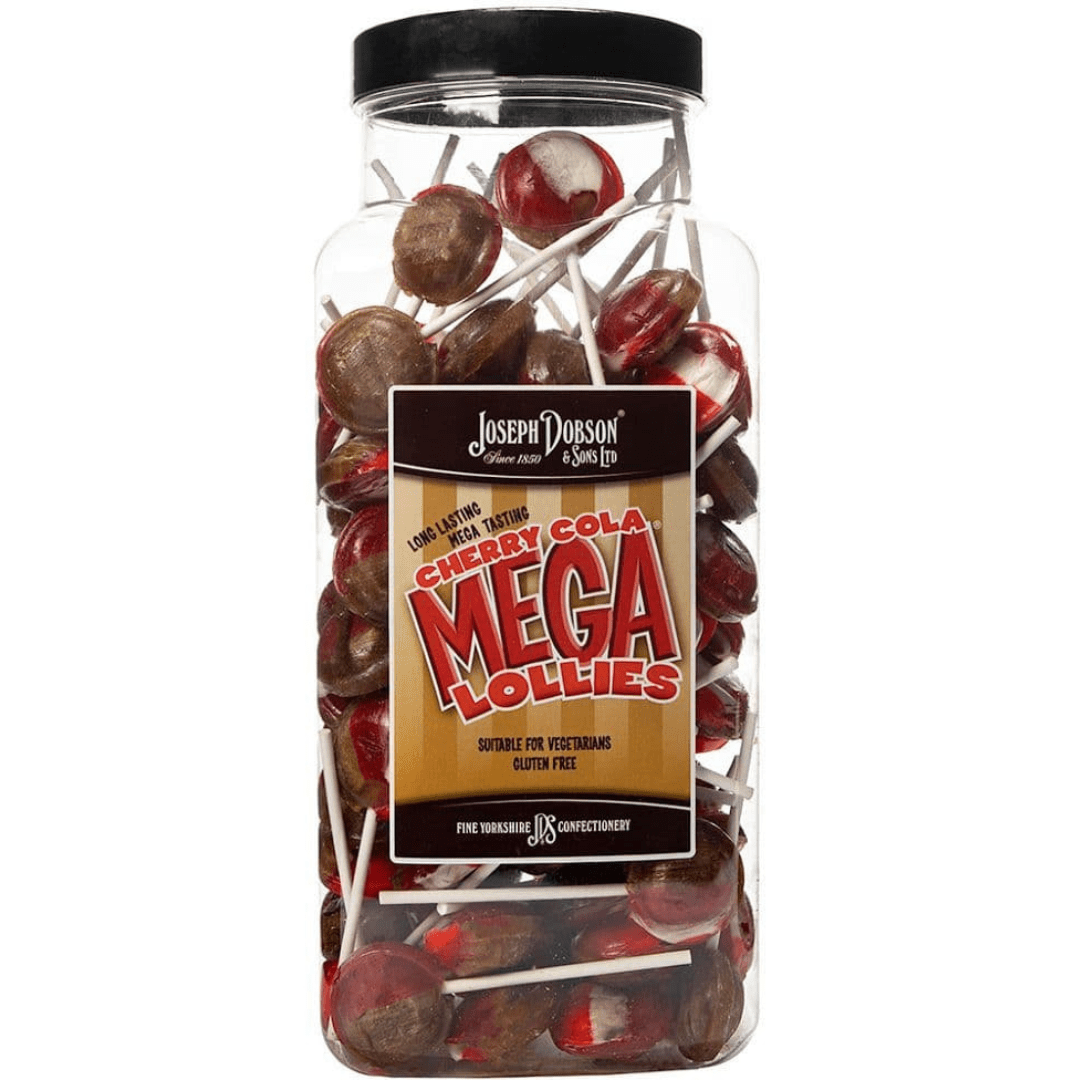 Dobsons Cherry Cola Mega Lollies Jar (1.9kg)