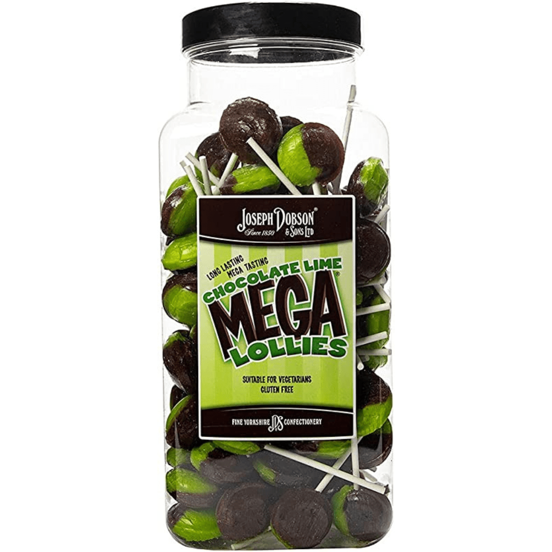 Dobsons Chocolate Lime Mega Lollies Jar (1.9kg)