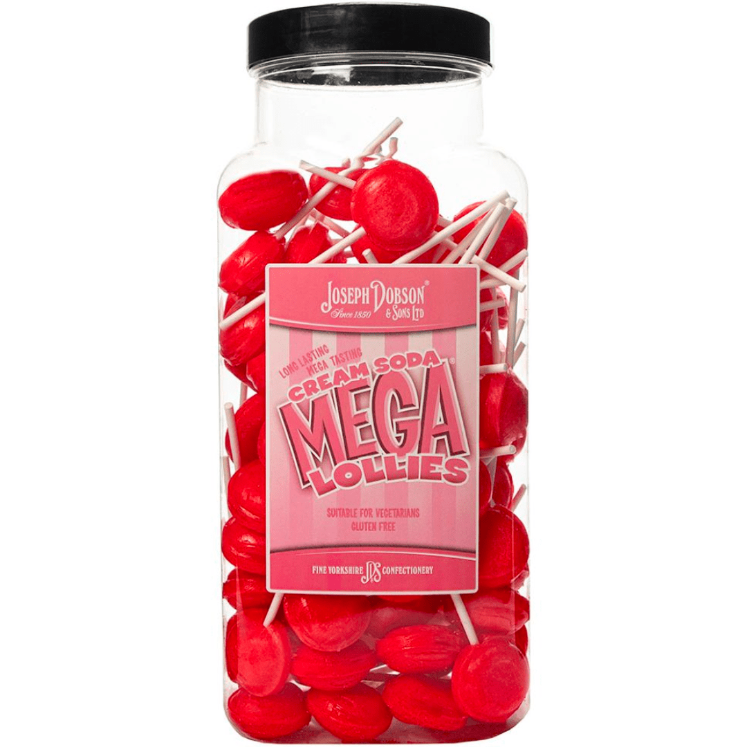 Dobsons Cream Soda Mega Lollies Jar (1.9kg)