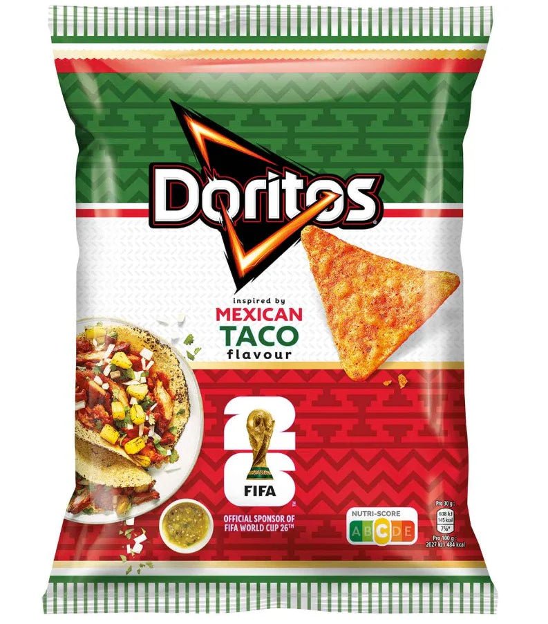 Doritos Mexican Taco Flavour Chips Bag 110g