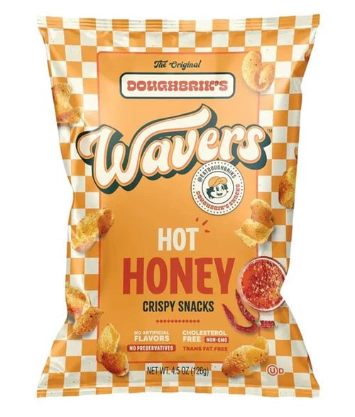 Doughbrik's Wavers Hot Honey Crispy Snacks Bag 126g