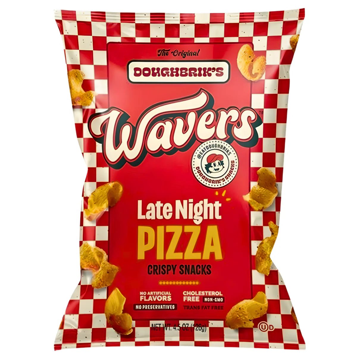 Doughbrik's Wavers Late Night Pizza Crispy Snacks Bag 126g