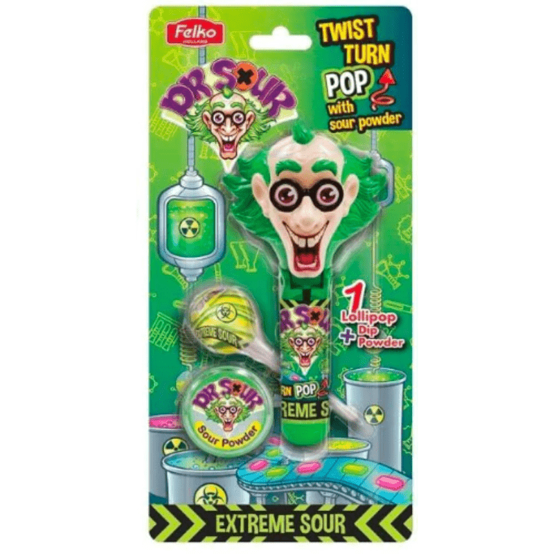 Dr Sour Twist & Turn Pop Blister (17g)