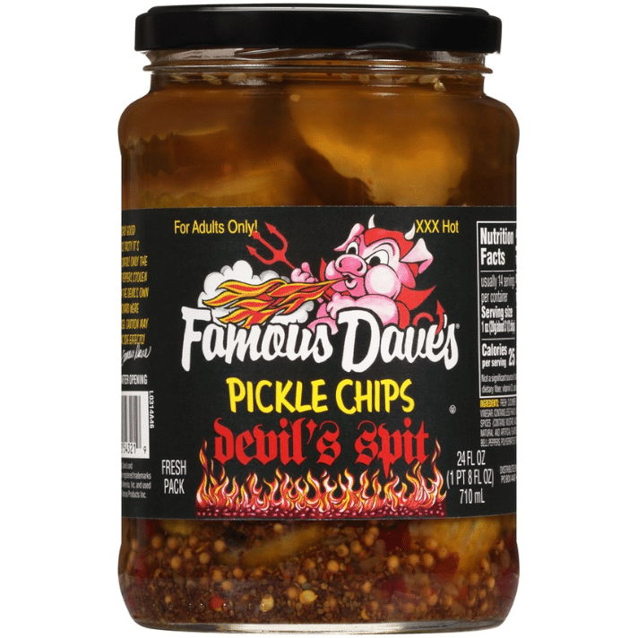 Famous Dave's Devil's Spit Pickle Chips (710ml) SoSweet