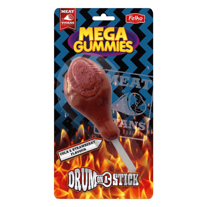 Felko Mega Gummies Drum on a Stick 120g