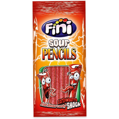 Fini Halal Jelly Sour Strawberry Pencils (75g)