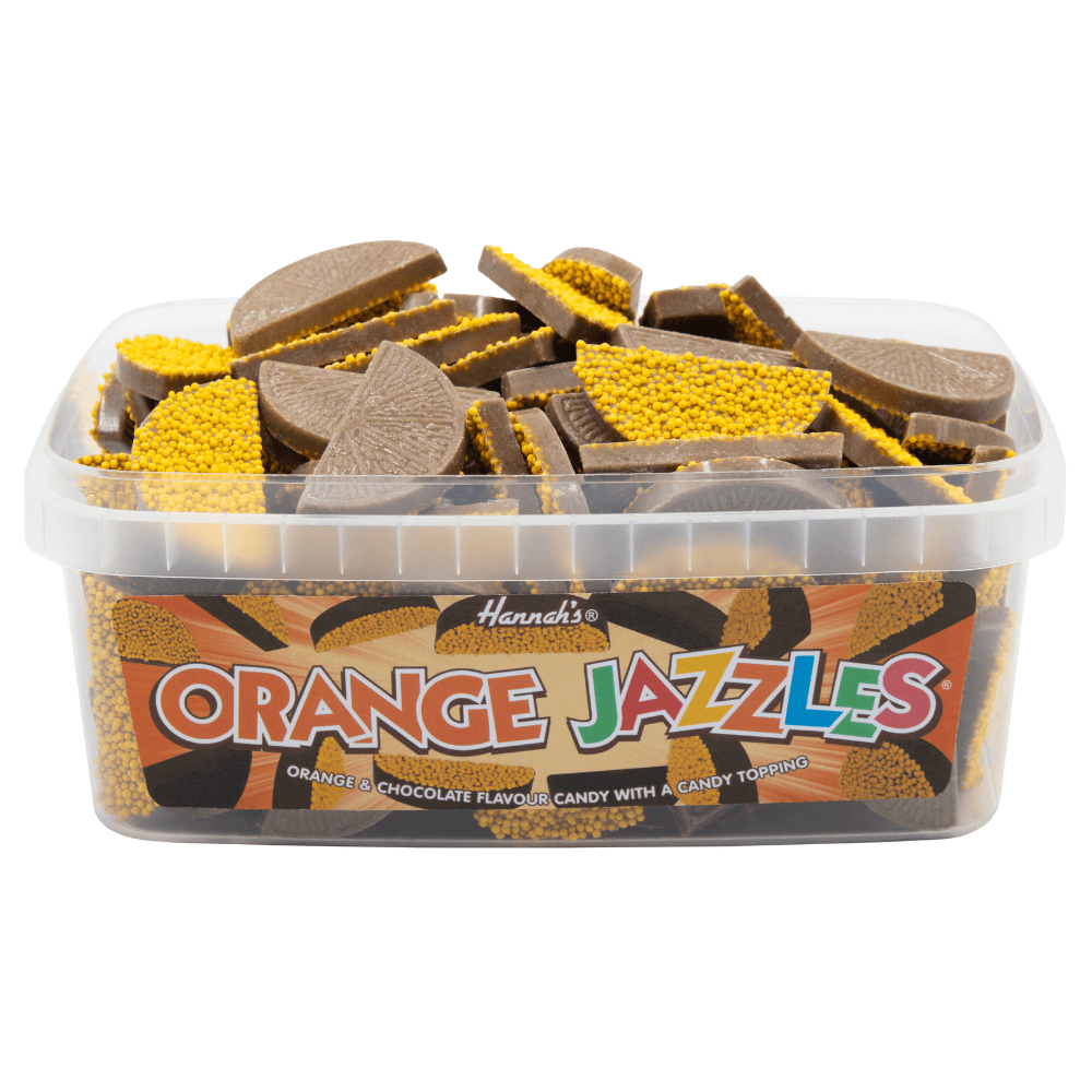 Hannahs Orange Jazzles Slices Tub 600g