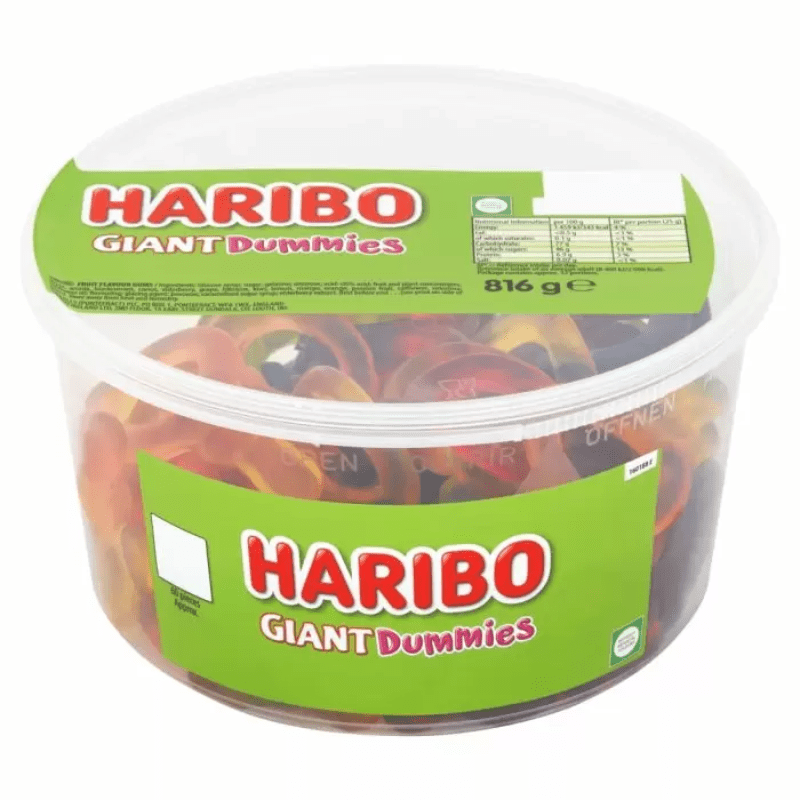 Haribo Sweet Tub Giant Dummies Tub (816g)