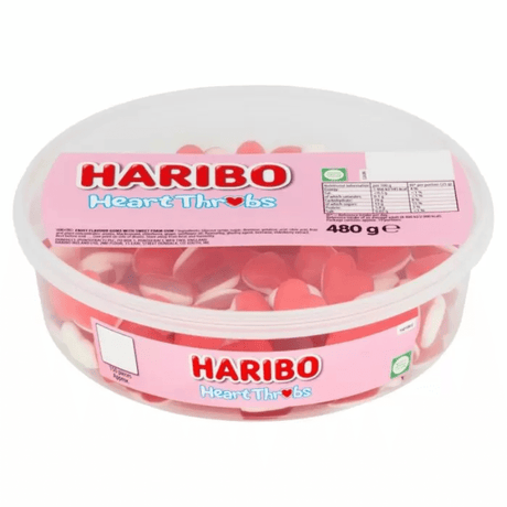 Haribo Sweet Tub Heart Throbs (480g)