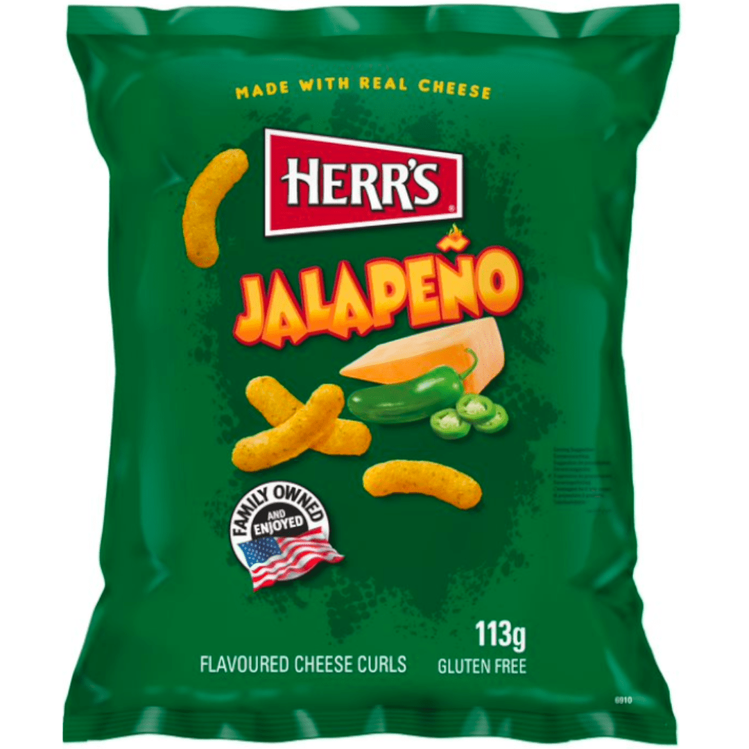 Herr's Jalapeno Cheese Curls (113g)