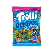 Trolli Octopus Blue Peg Bag 100g