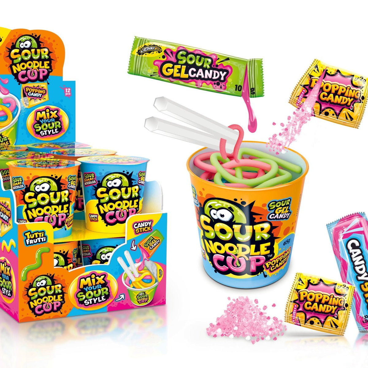 Johny Bee Sour Noodle Cup 65g SoSweet(02)