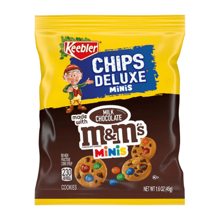 Keebler M&M Chips Deluxe Rainbow Mini Cookies Bag 45g