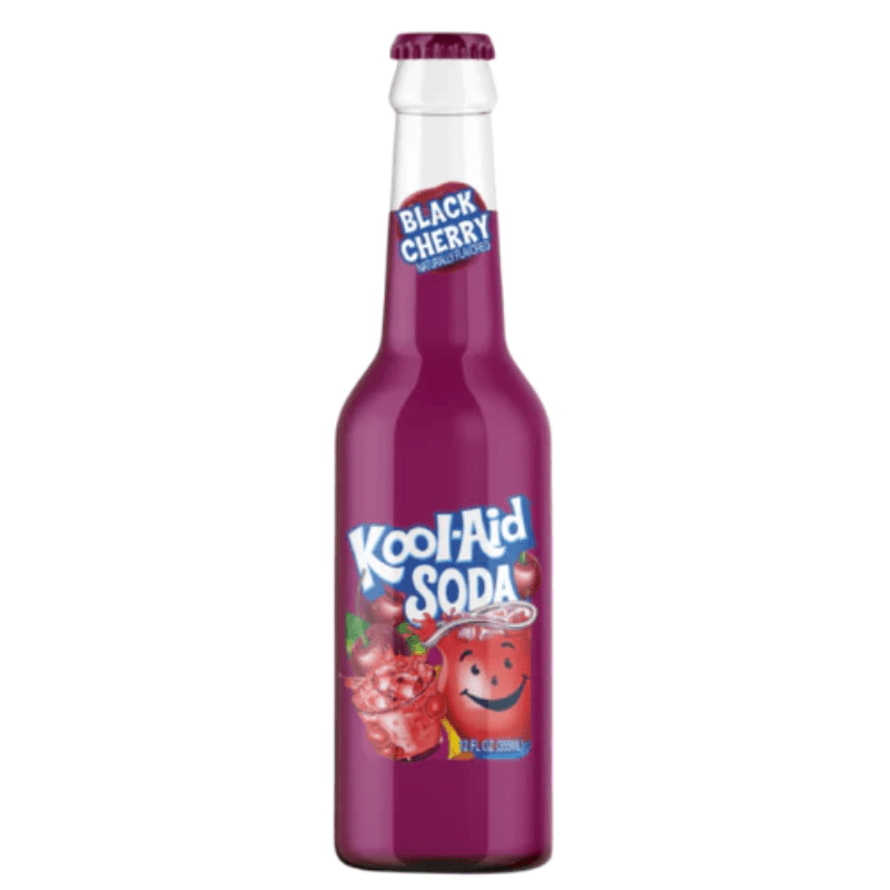 Kool Aid Soda Black Cherry Bottle 355ml