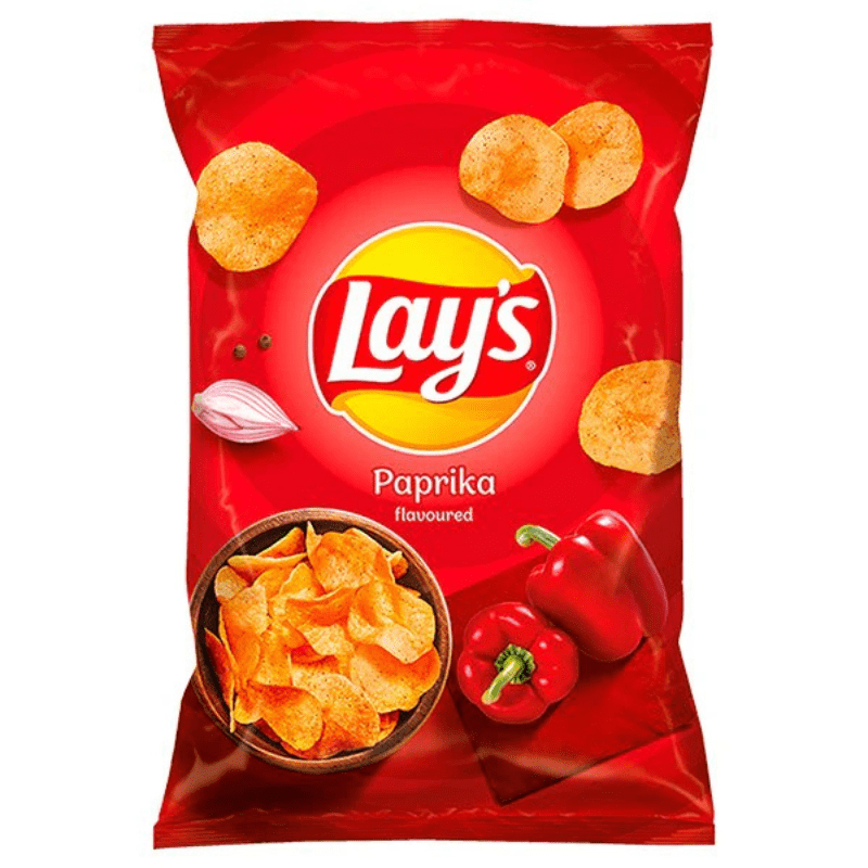 Lays Paprika Crisps (Red) (130g)