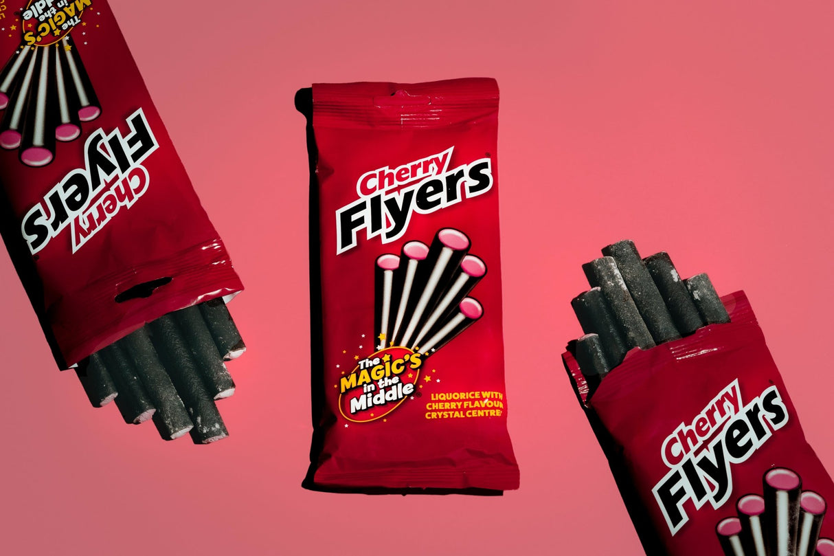Liquorice Cherry Flyers Bag 75g
