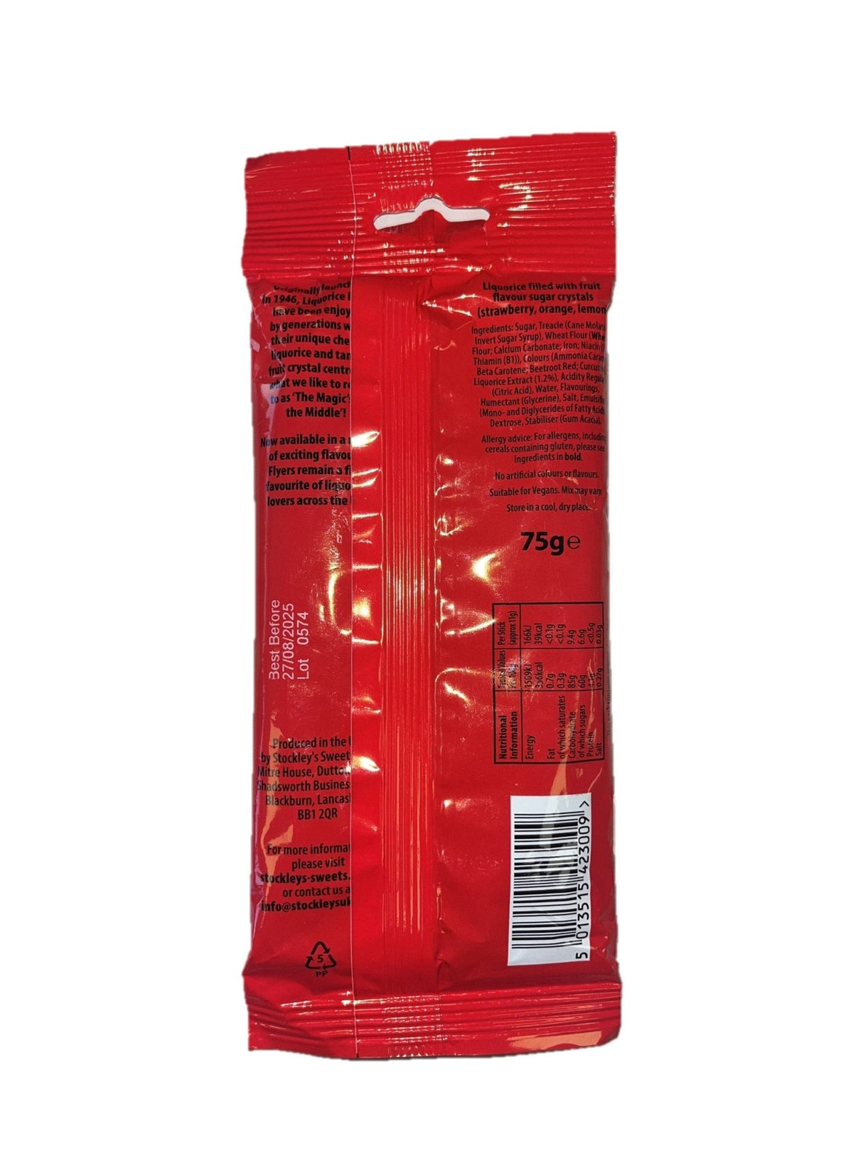 Liquorice Flyers Bag 75g