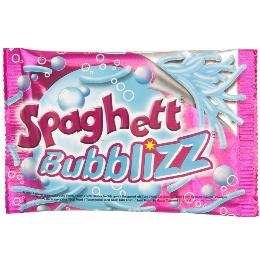 Lutti Spaghetti Gum Blue Raspberry (35g)