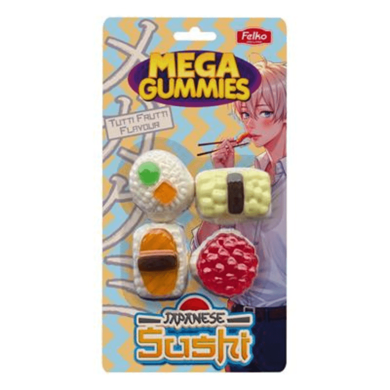 Mega Gummies Japanese Sushi 120g