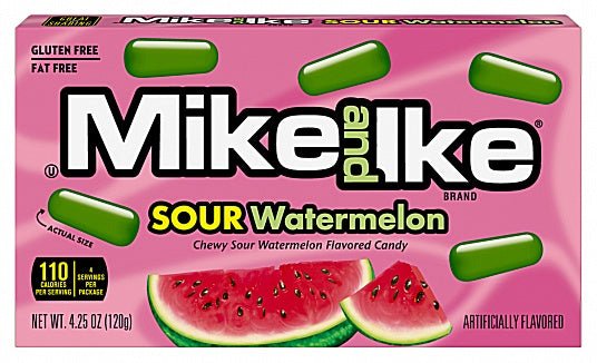 Mike and Ike Sour Watermelon Theatre Box 120g USA